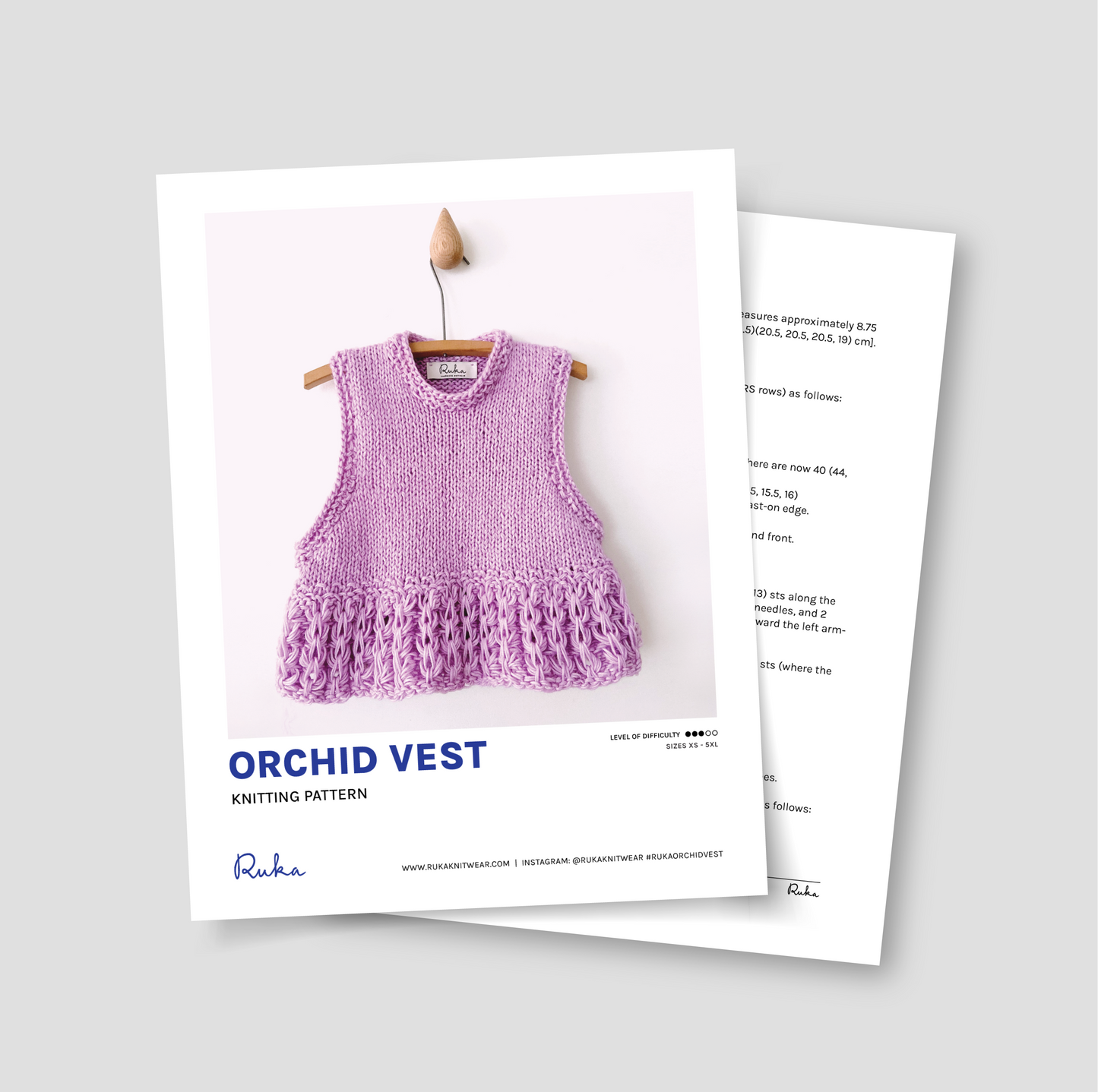 Orchid Vest Pattern